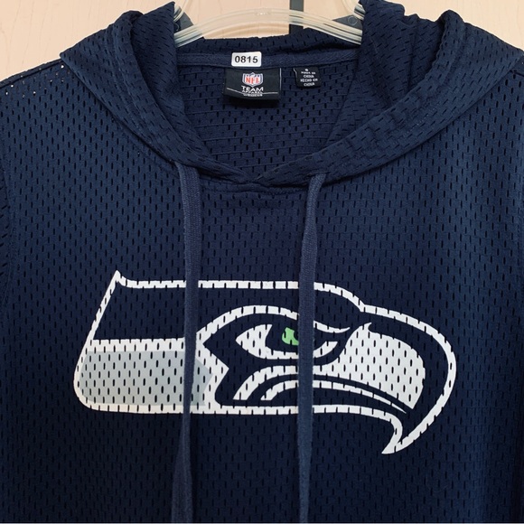 NFL Team Apparel Seattle Seahawks Women's Pullover Hoodie Sweatshirt Navy Size S - Picture 4 of 11